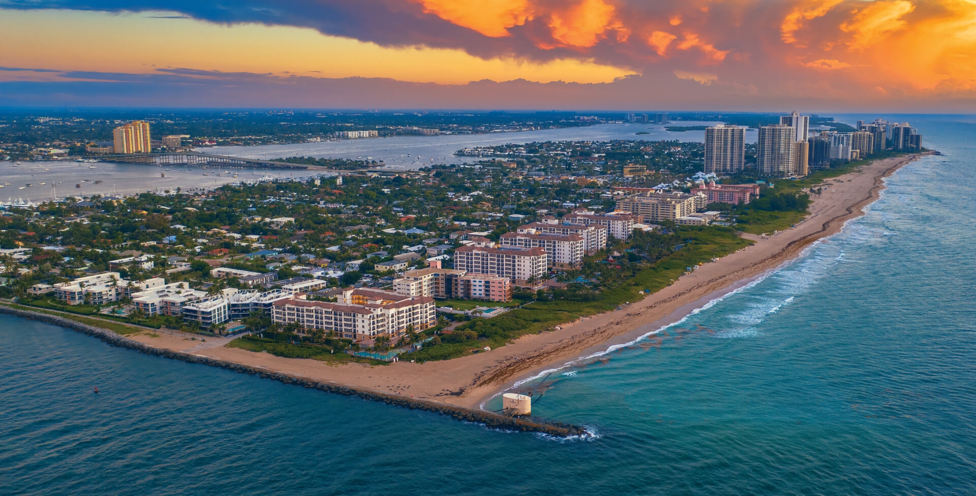 Drone image from The Singer Oceanfront Resort