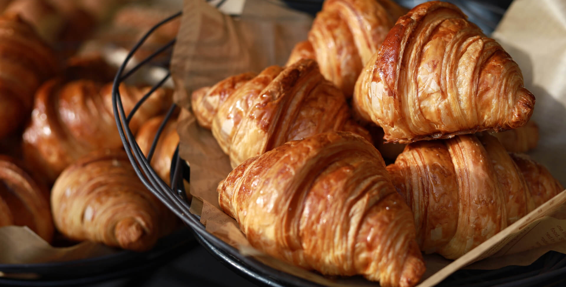 Image of a croissant at a restaurant in The Singer Oceanfront Resort