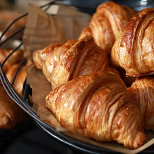 Image of a croissant at a restaurant in The Singer Oceanfront Resort