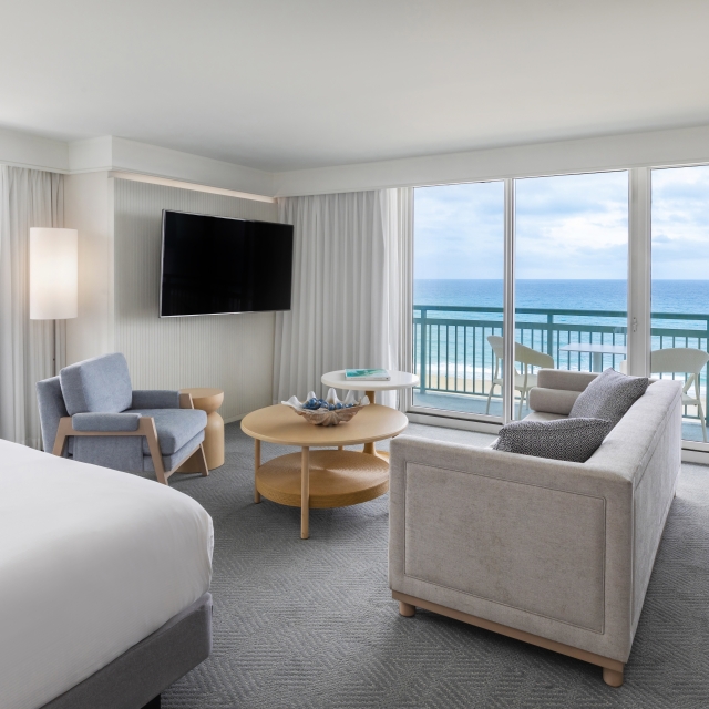 Luxury guest room at The Singer Resort