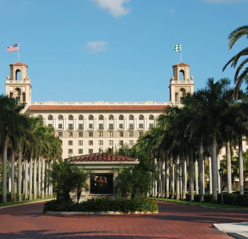 Entrance to the Breakers in Palm Beach, Florida