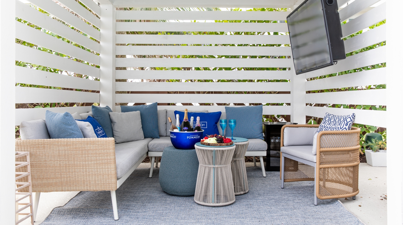 poolside cabana at the singer oceanfront resort